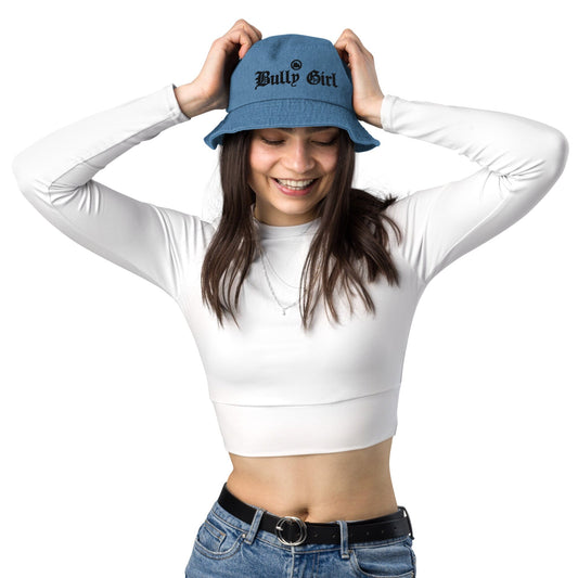 Bully Girl Denim Bucket Hat - BGM Warehouse - American Bully Magazines and Supplies