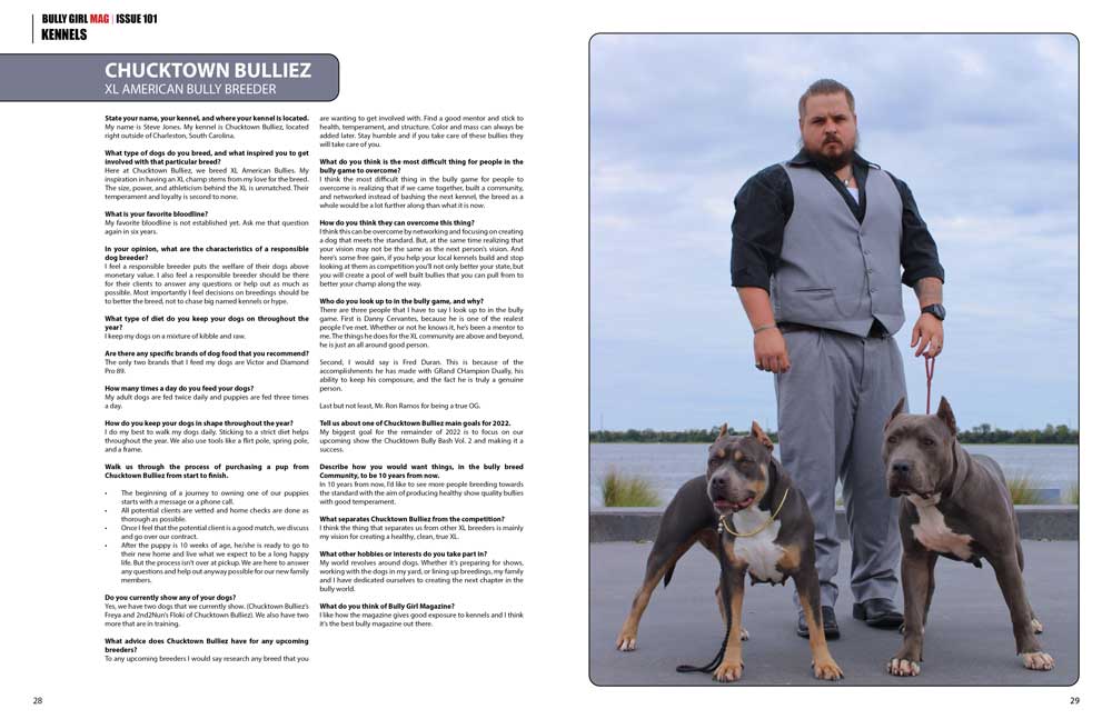 Bully Girl Magazine Issue 101 (Last few Copies) - BGM Warehouse - American Bully Magazines and Supplies