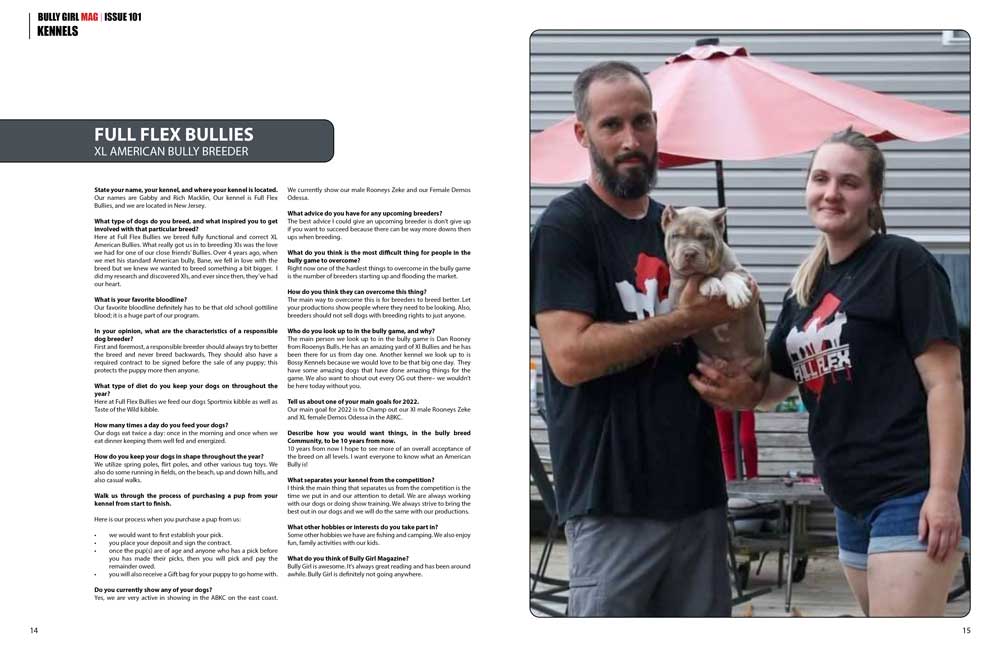 Bully Girl Magazine Issue 101 (Last few Copies) - BGM Warehouse - American Bully Magazines and Supplies