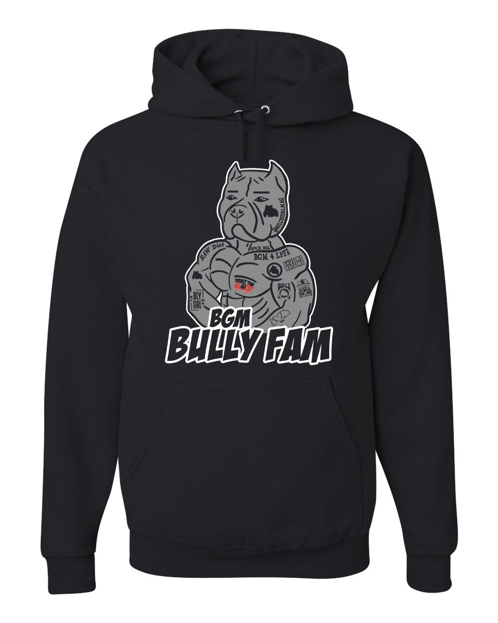 BGM Bully Fam Hoodie - BGM Warehouse - American Bully Magazines and Supplies