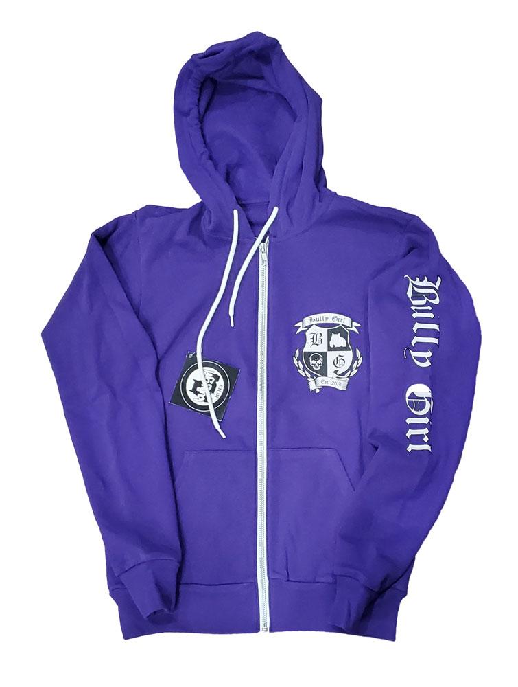 Bully Girl Sporty Zip Up Hoodie - BGM Warehouse - The Best Bully Breed Magazines, Clothing and Accessories