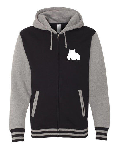 Bully Girl Hooded Varsity Zip-Up - BGM Warehouse - American Bully Magazines and Supplies