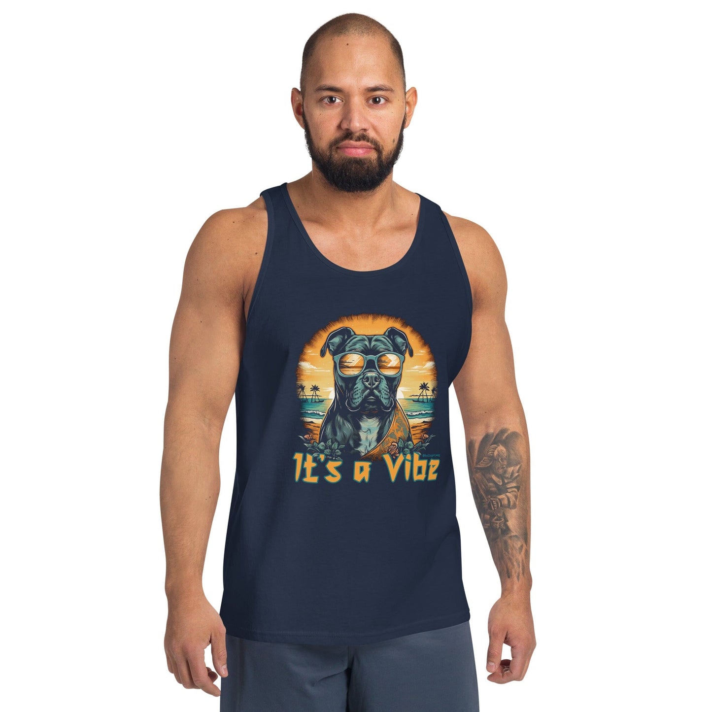 It's a Vibe - Men's Bully Tank Top - BGM Warehouse - American Bully Magazines and Supplies