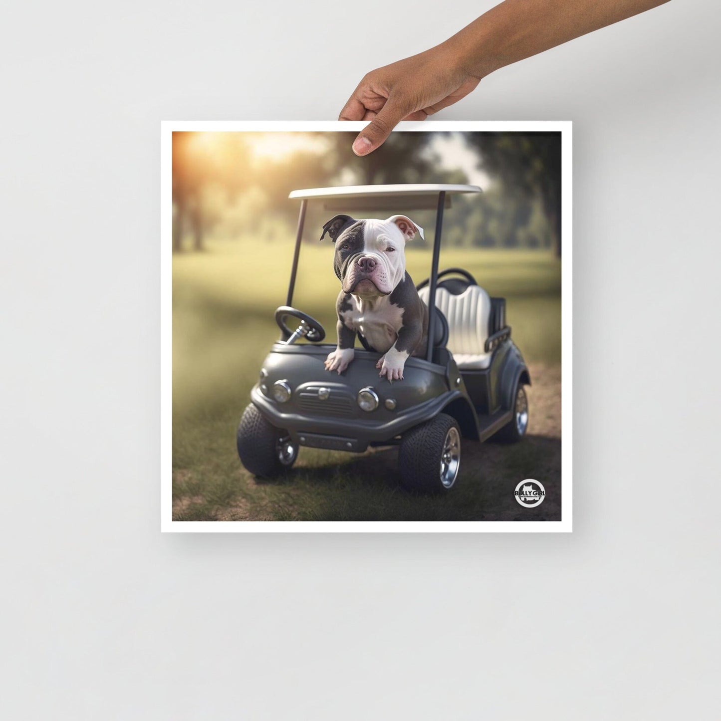 Let's Go Golf Bully - Poster Art by BGM - BGM Warehouse - American Bully Magazines and Supplies