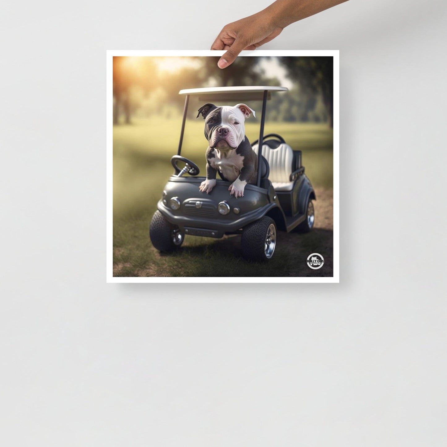 Let's Go Golf Bully - Poster Art by BGM - BGM Warehouse - American Bully Magazines and Supplies