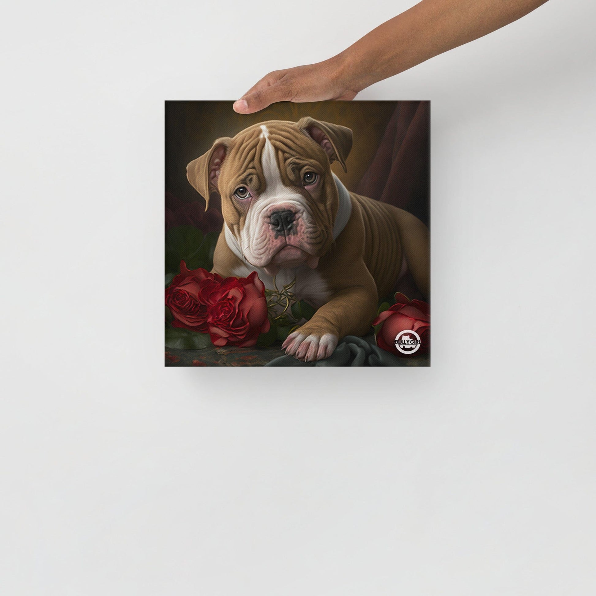 Valentines Day Bully - Canvas Art by BGM - BGM Warehouse - American Bully Magazines and Supplies