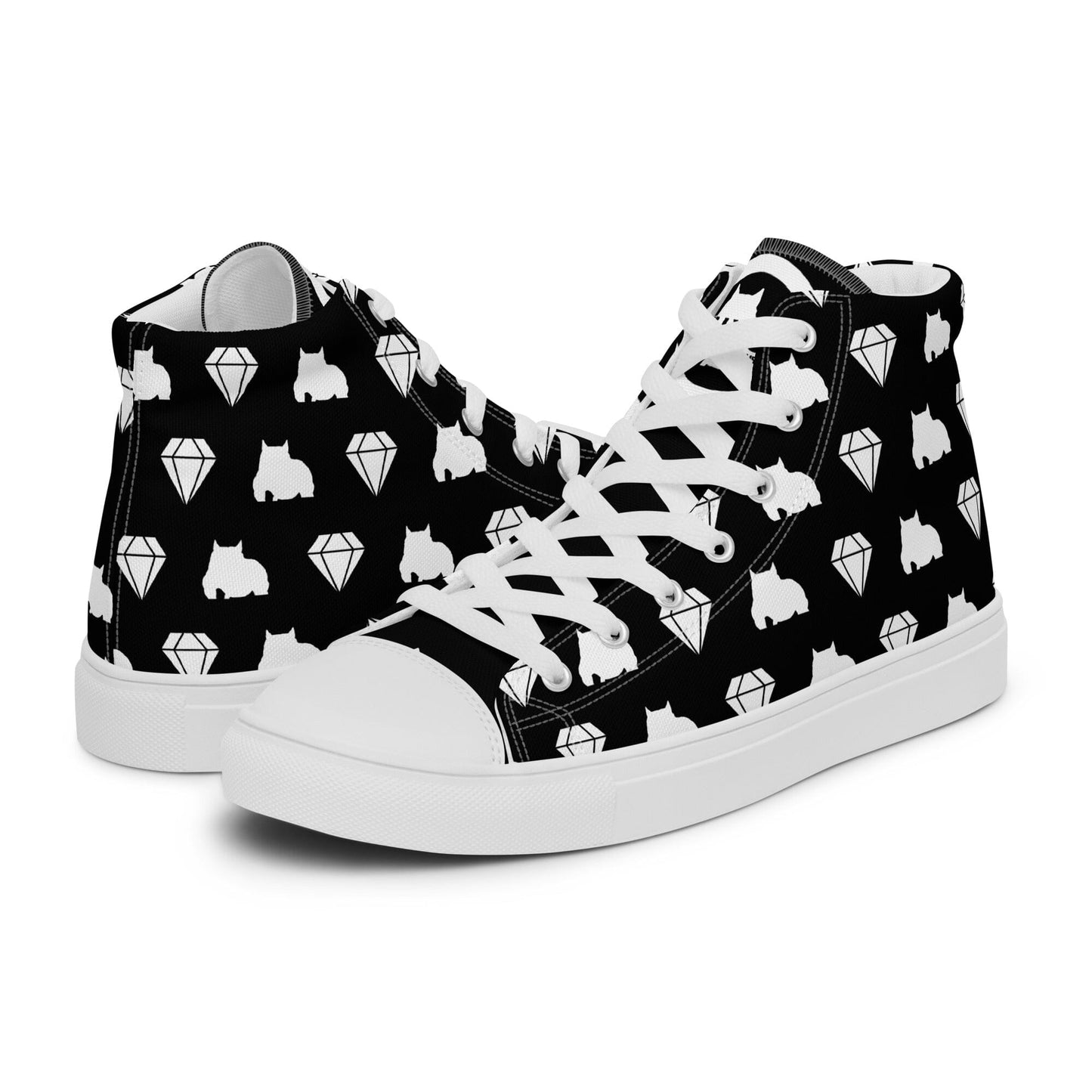 BGM Women's Posh Paws High Top Sneaker - BGM Warehouse - American Bully Magazines and Supplies