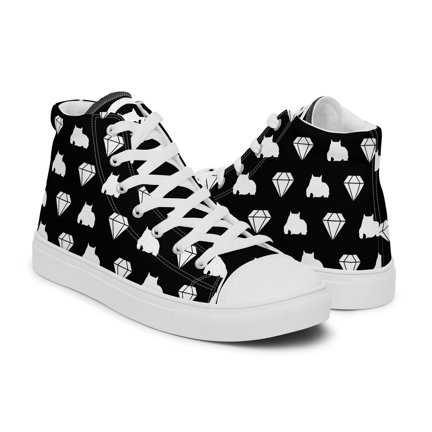 BGM Women's Posh Paws High Top Sneaker - BGM Warehouse - American Bully Magazines and Supplies